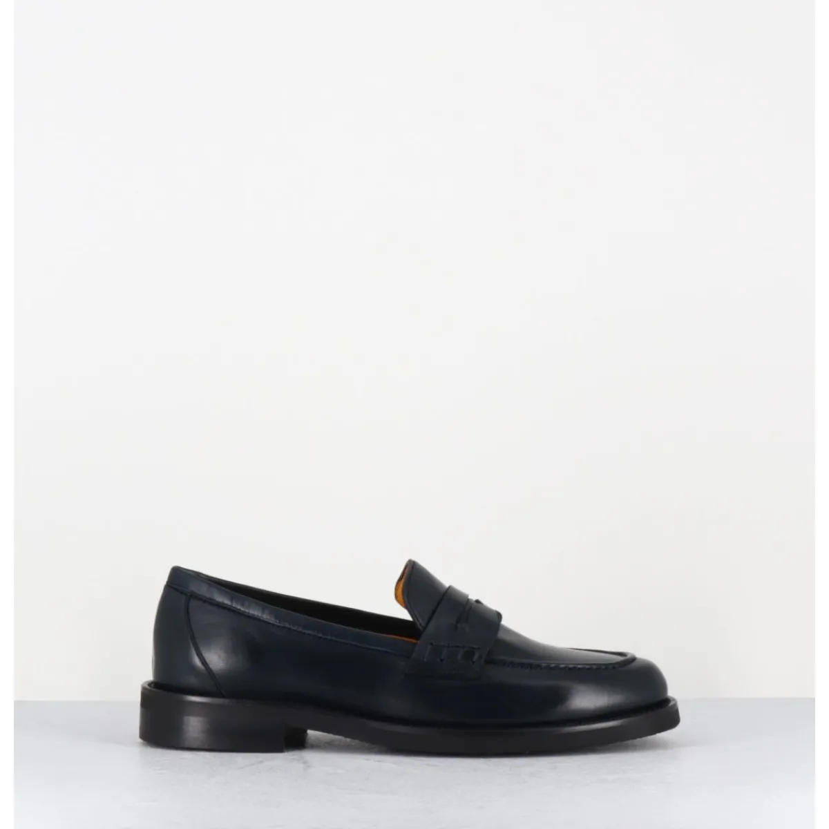 Mocassins | Chaussures^MARA BINI Mocassins plats en cuir souple nuit - P906 SETA BLU BLEU