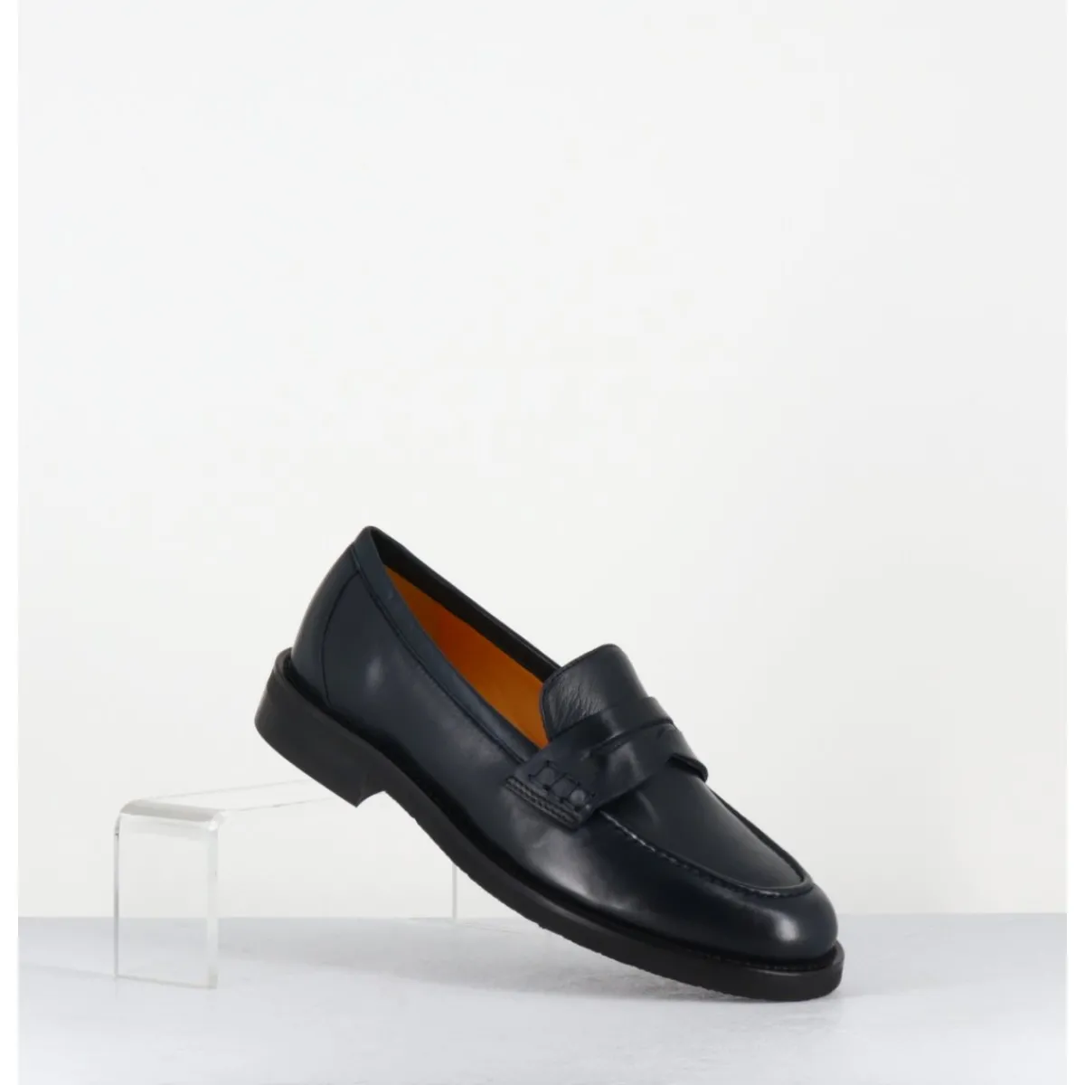 Mocassins | Chaussures^MARA BINI Mocassins plats en cuir souple nuit - P906 SETA BLU BLEU