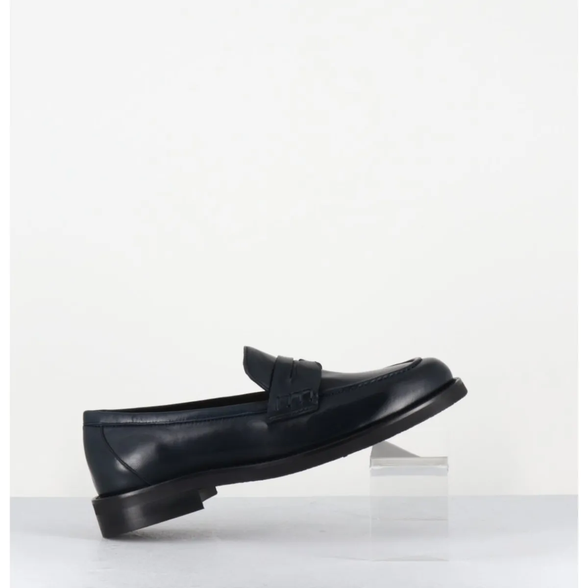 Mocassins | Chaussures^MARA BINI Mocassins plats en cuir souple nuit - P906 SETA BLU BLEU