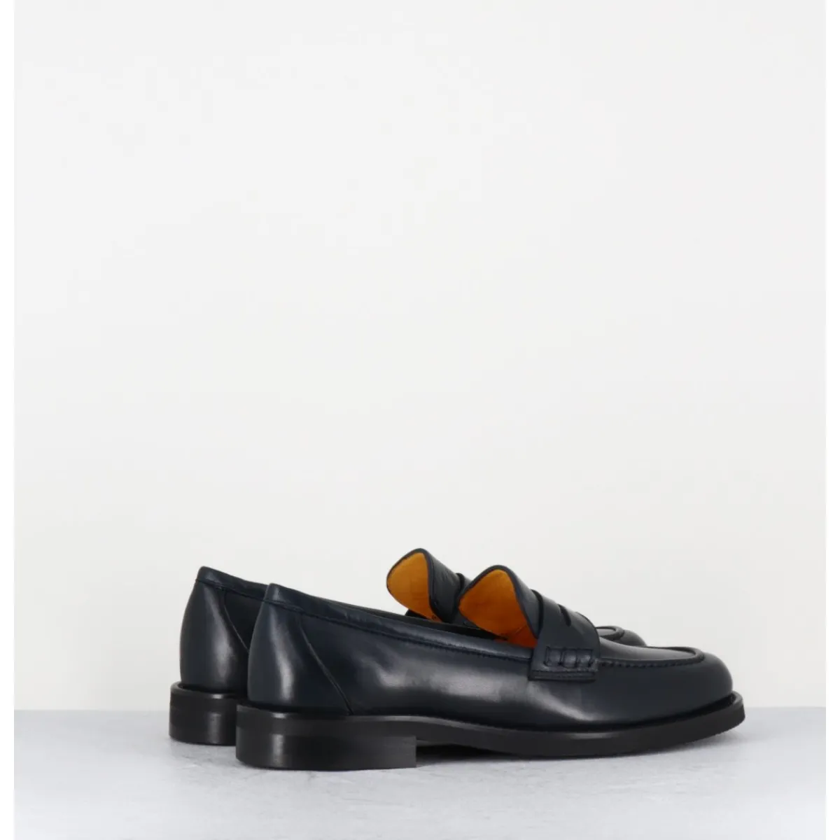 Mocassins | Chaussures^MARA BINI Mocassins plats en cuir souple nuit - P906 SETA BLU BLEU