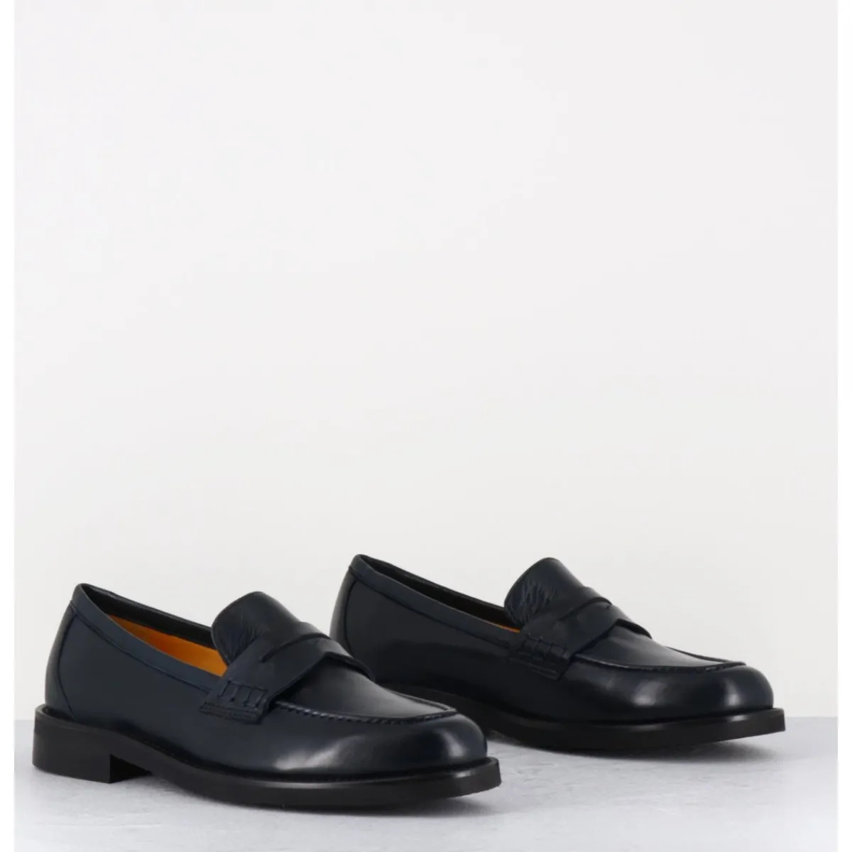 Mocassins | Chaussures^MARA BINI Mocassins plats en cuir souple nuit - P906 SETA BLU BLEU