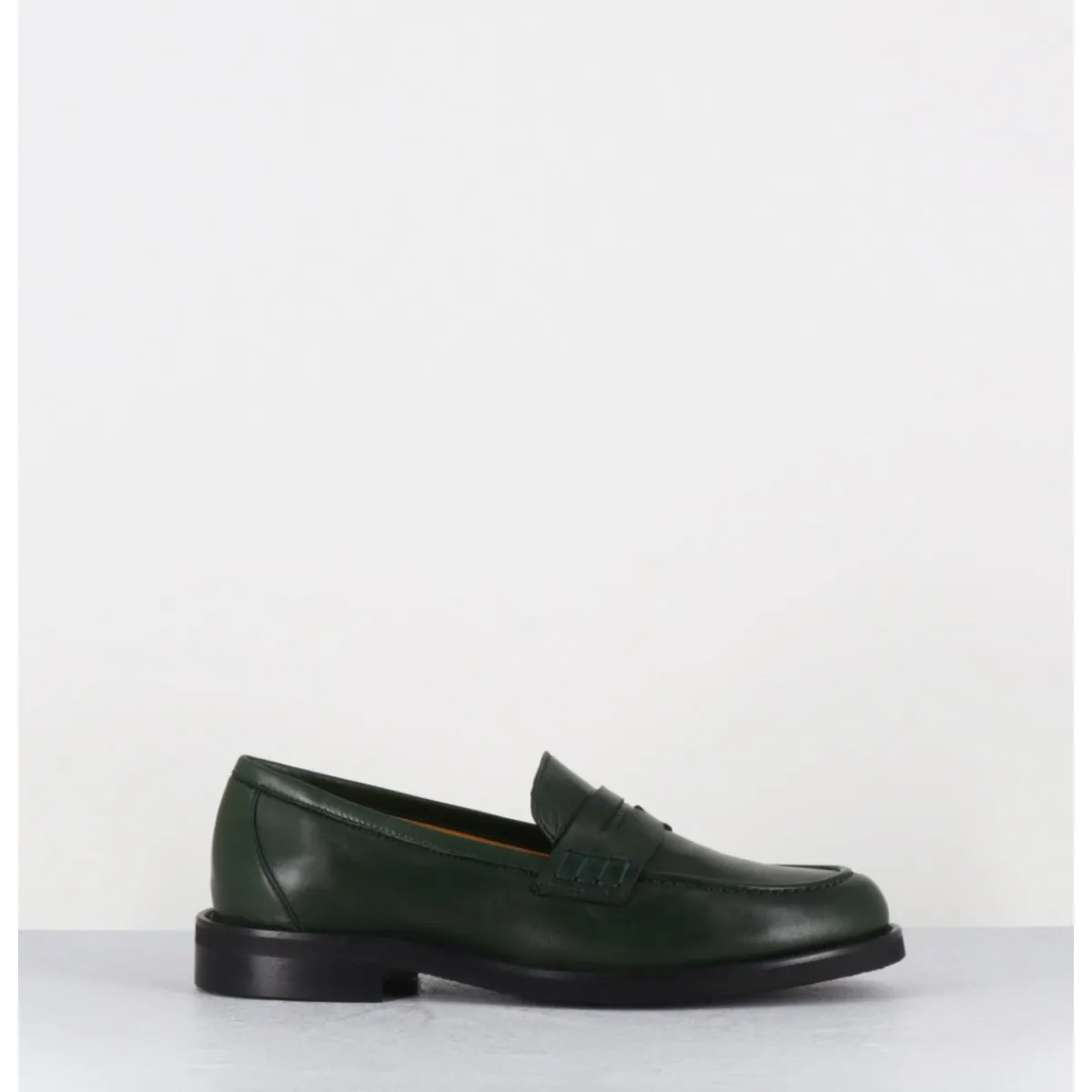Mocassins | Chaussures^MARA BINI Mocassins plats en cuir souple foncé - P906 SETA MUSCHIO VERT