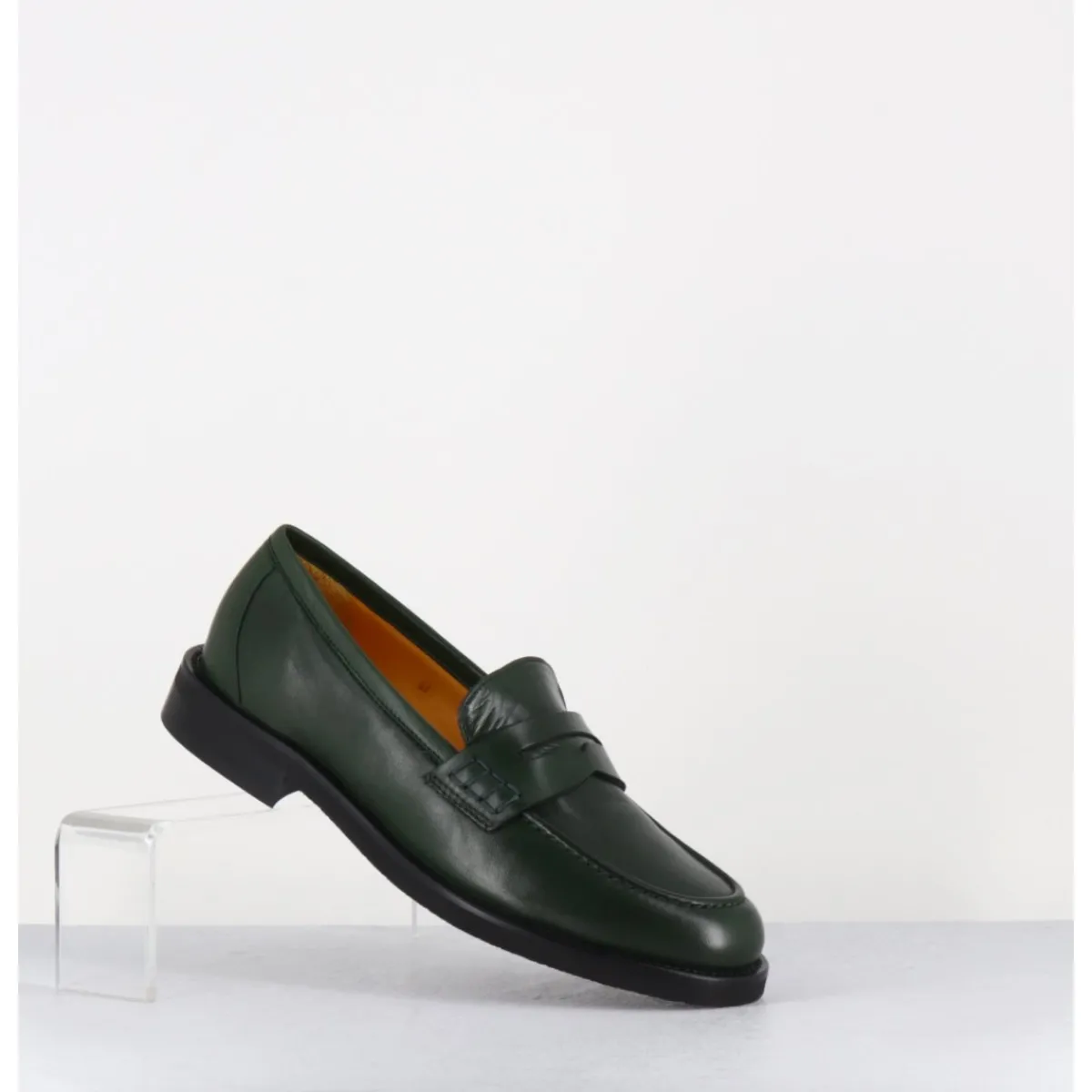 Mocassins | Chaussures^MARA BINI Mocassins plats en cuir souple foncé - P906 SETA MUSCHIO VERT