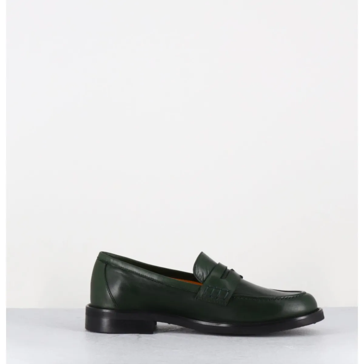 Mocassins | Chaussures^MARA BINI Mocassins plats en cuir souple foncé - P906 SETA MUSCHIO VERT