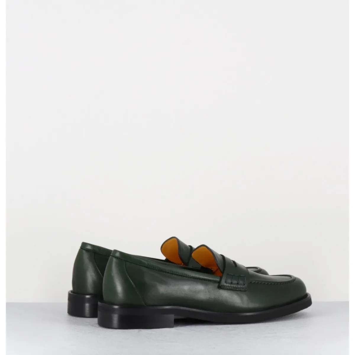 Mocassins | Chaussures^MARA BINI Mocassins plats en cuir souple foncé - P906 SETA MUSCHIO VERT