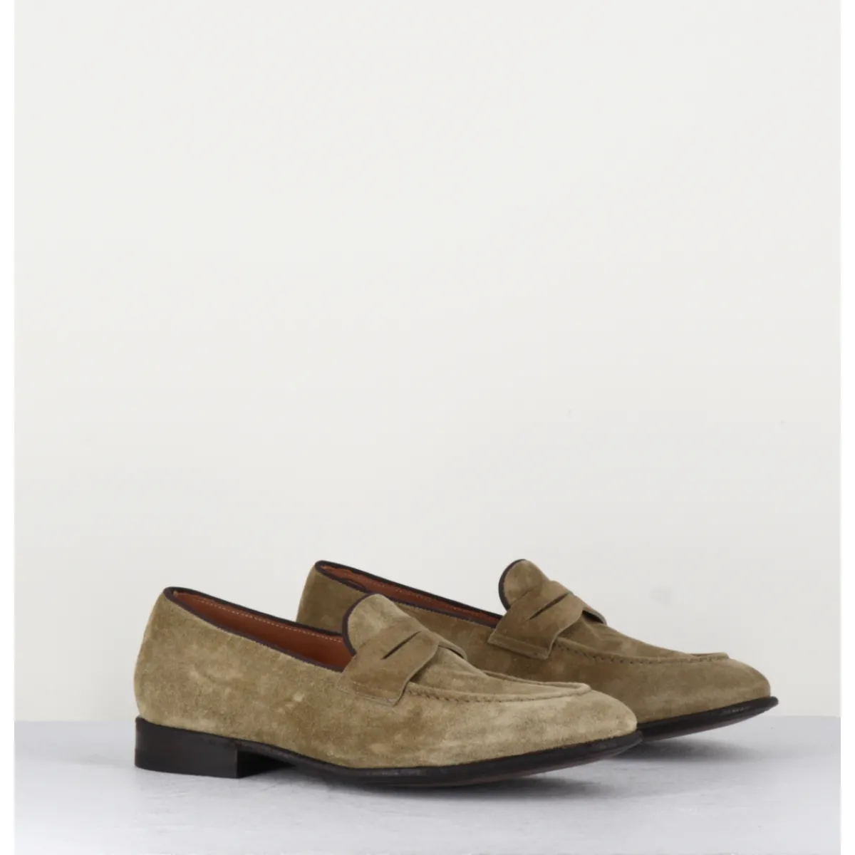 Mocassins^ALBERTO FASCIANI Mocassins plats en daim - DUNIA 80013 TABACCO TAUPE