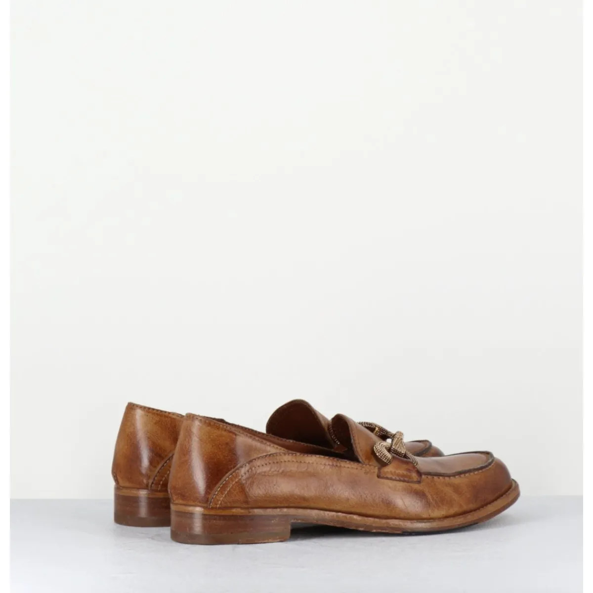 Mocassins | Chaussures^LA BOTTEGA DI LISA Mocassins souple en cuir avec mors doré - 5246 BUF SUGHERO CAMEL