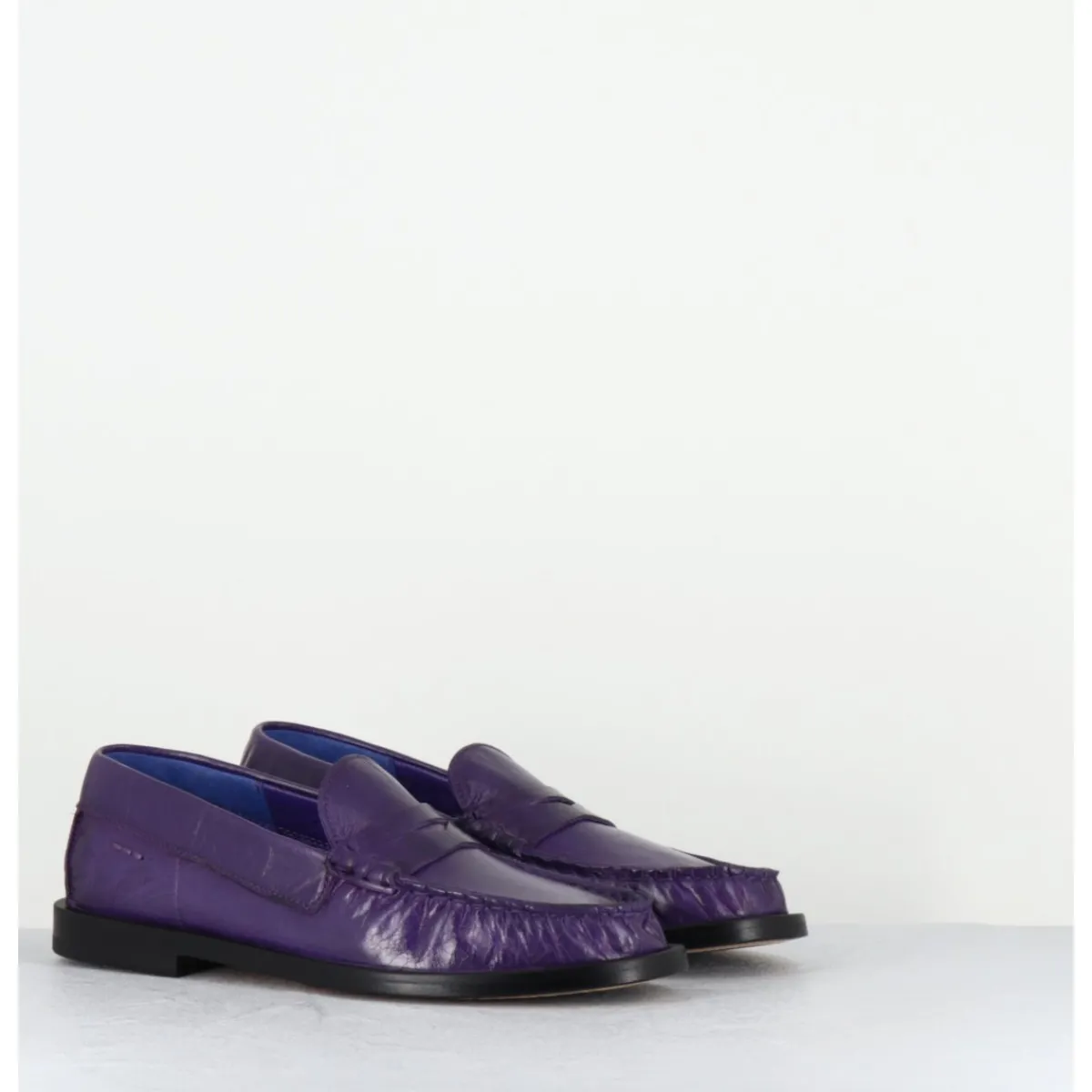 Mocassins | Chaussures^HOTTO Mocassins souples en cuir - 66604 ATHENE VIOLA VIOLET