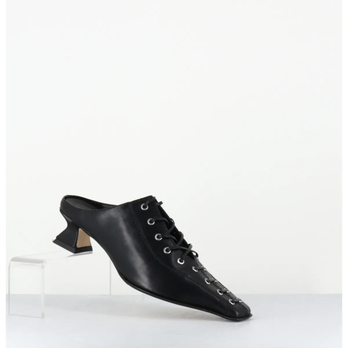 Chaussures^MIISTA Mules en cuir corsetées - ASIAH24 BLACK COURT NOIR