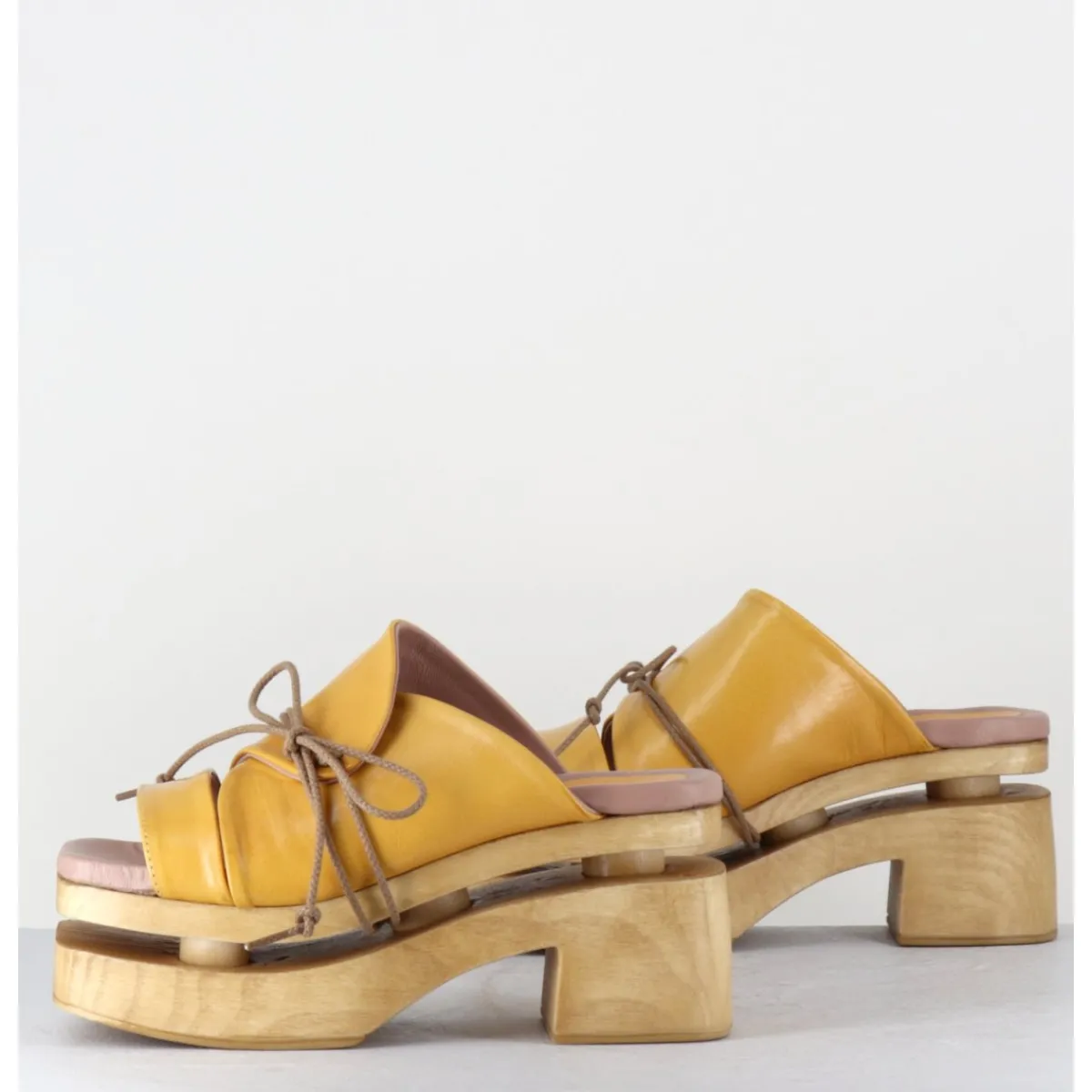 Plateformes^GARRICE LAB Original 70s platform sandals cuir - PRIVA24 SUAVE SUNFLOWER JAUNE