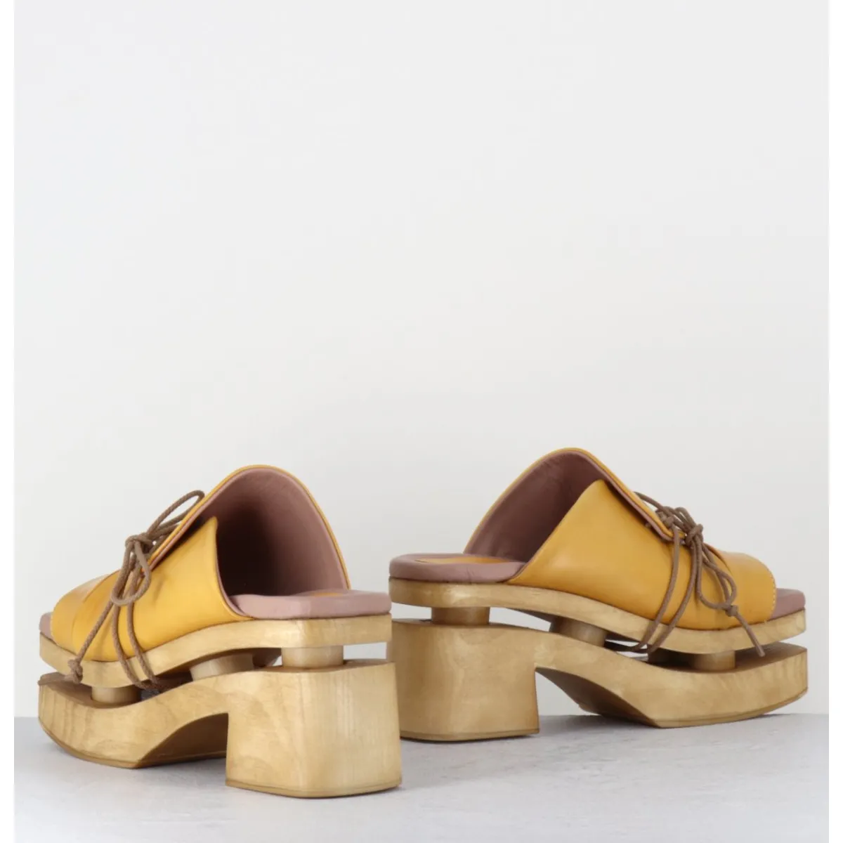 Plateformes^GARRICE LAB Original 70s platform sandals cuir - PRIVA24 SUAVE SUNFLOWER JAUNE