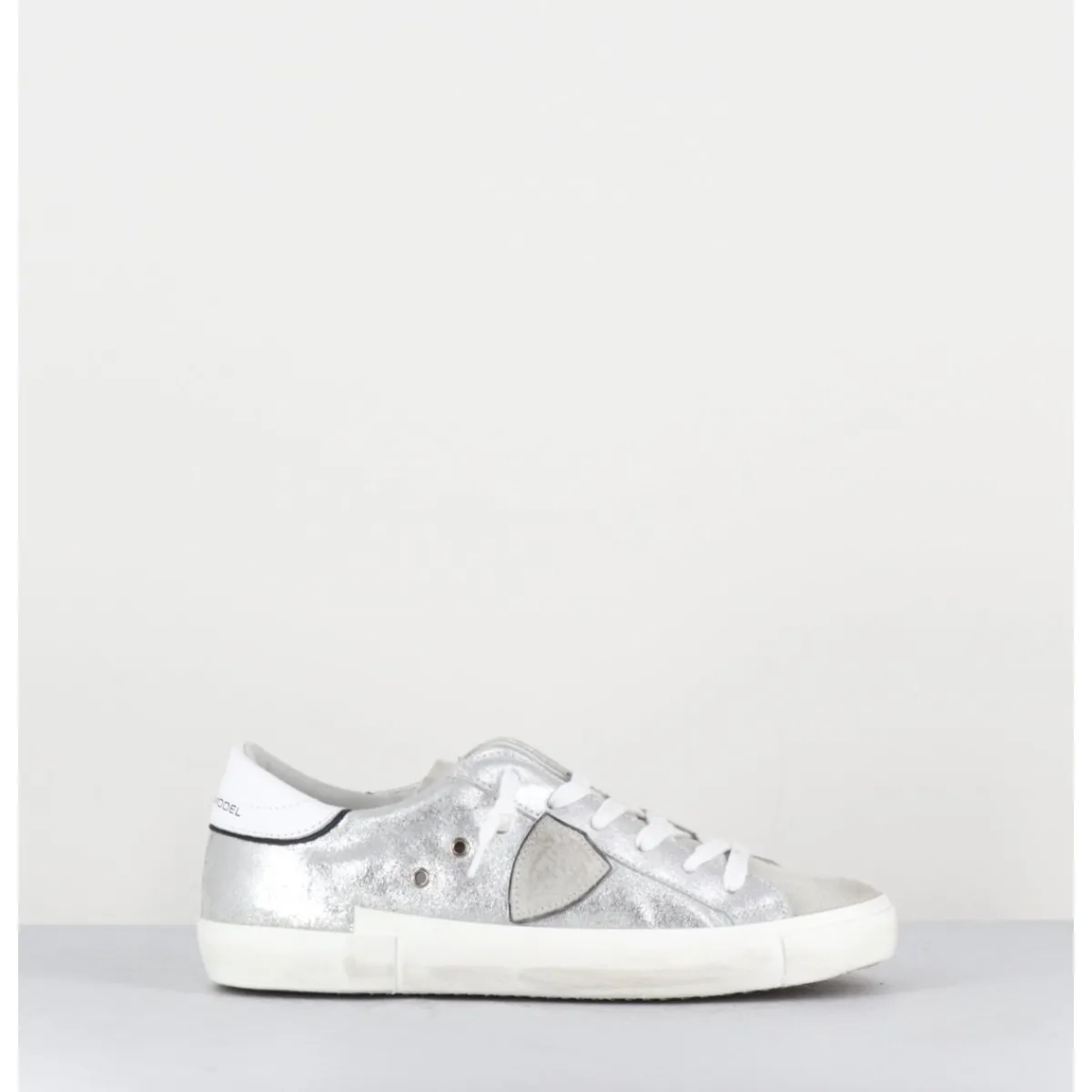 Sneakers^PHILIPPE MODEL PRSX LOW METAL ARGENT