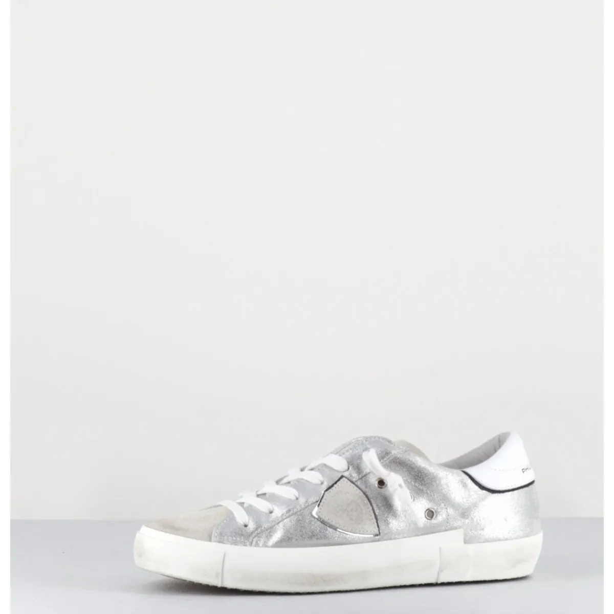 Sneakers^PHILIPPE MODEL PRSX LOW METAL ARGENT