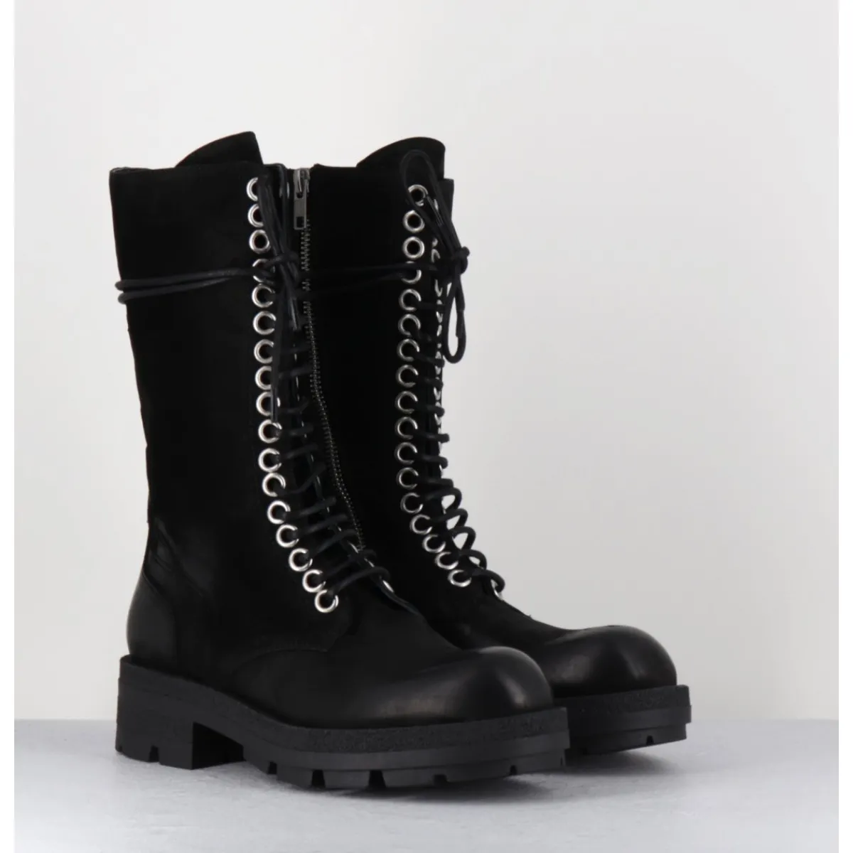 Boots^GARRICE LAB Rangers hautes nubuck - BRAND KATHY NERO NOIR