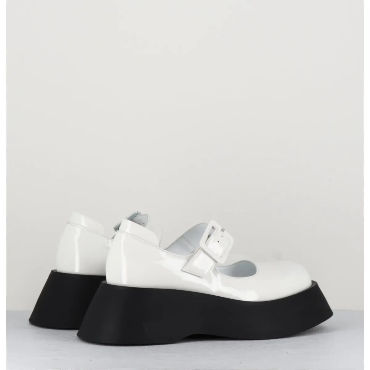 Chaussures | Plateformes^GARRICE LAB 90s babies à plateforme en cuir vernis - CORA VERNICE BIANCO BLANC