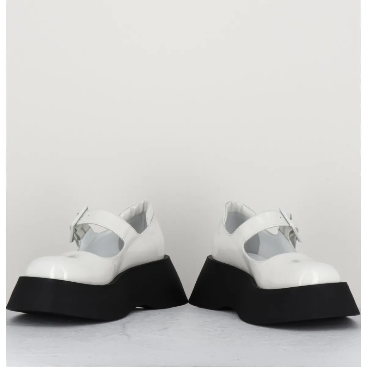 Chaussures | Plateformes^GARRICE LAB 90s babies à plateforme en cuir vernis - CORA VERNICE BIANCO BLANC