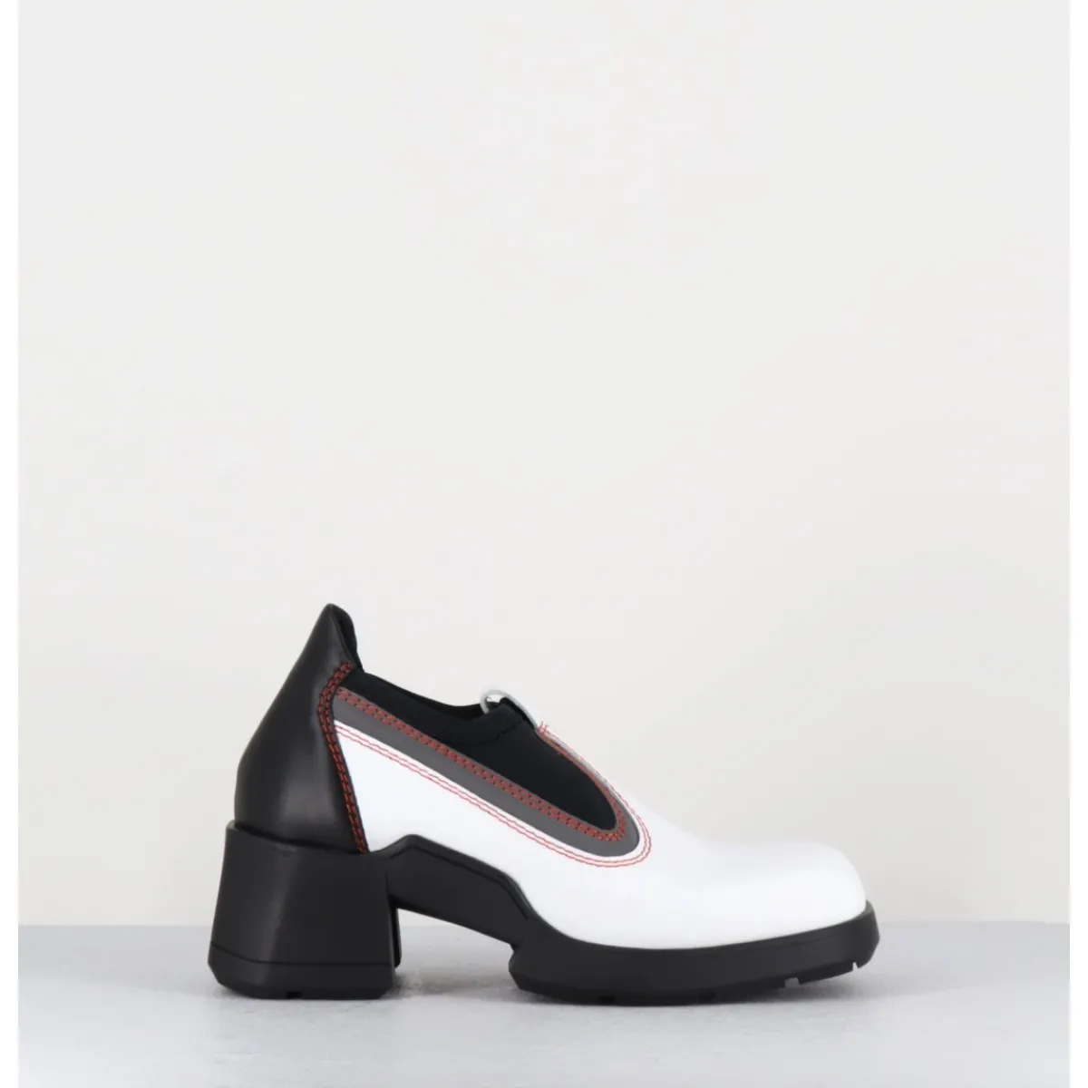 Boots | Chaussures^E8 BY MIISTA 90s futuristic shoes cuir & lycra - KUDA WHITE BOOTS BLANC