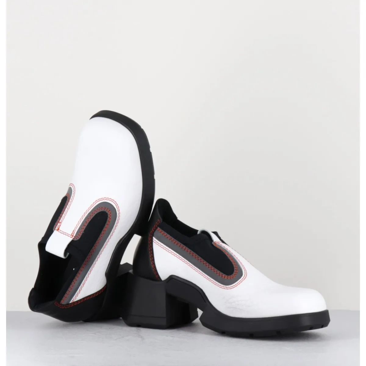 Boots | Chaussures^E8 BY MIISTA 90s futuristic shoes cuir & lycra - KUDA WHITE BOOTS BLANC