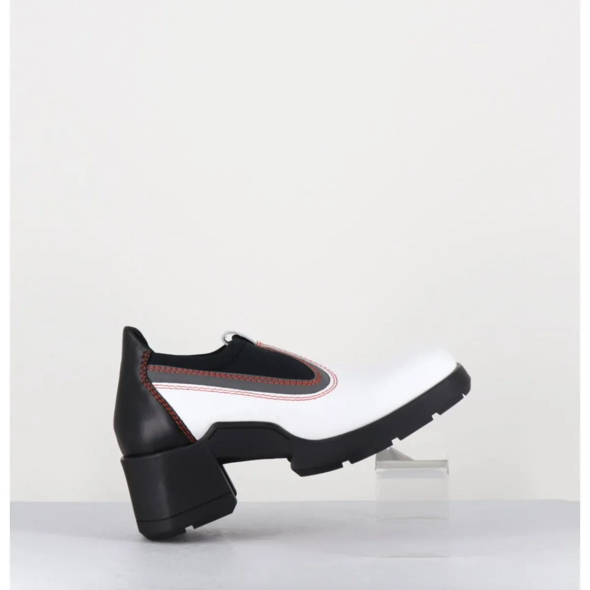 Boots | Chaussures^E8 BY MIISTA 90s futuristic shoes cuir & lycra - KUDA WHITE BOOTS BLANC