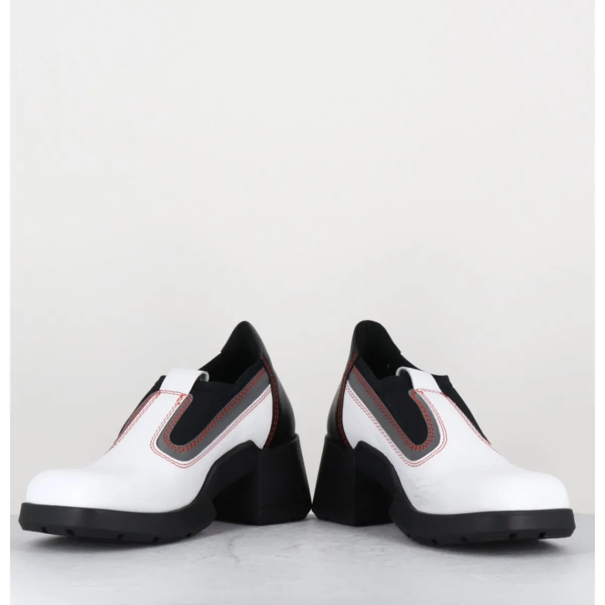 Boots | Chaussures^E8 BY MIISTA 90s futuristic shoes cuir & lycra - KUDA WHITE BOOTS BLANC