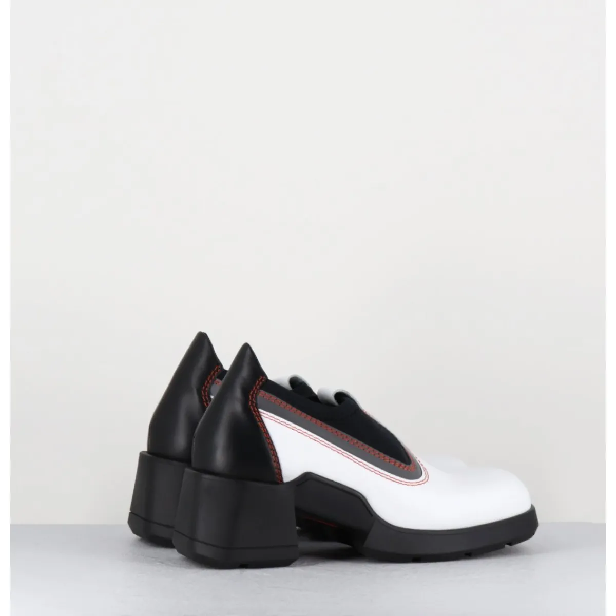 Boots | Chaussures^E8 BY MIISTA 90s futuristic shoes cuir & lycra - KUDA WHITE BOOTS BLANC