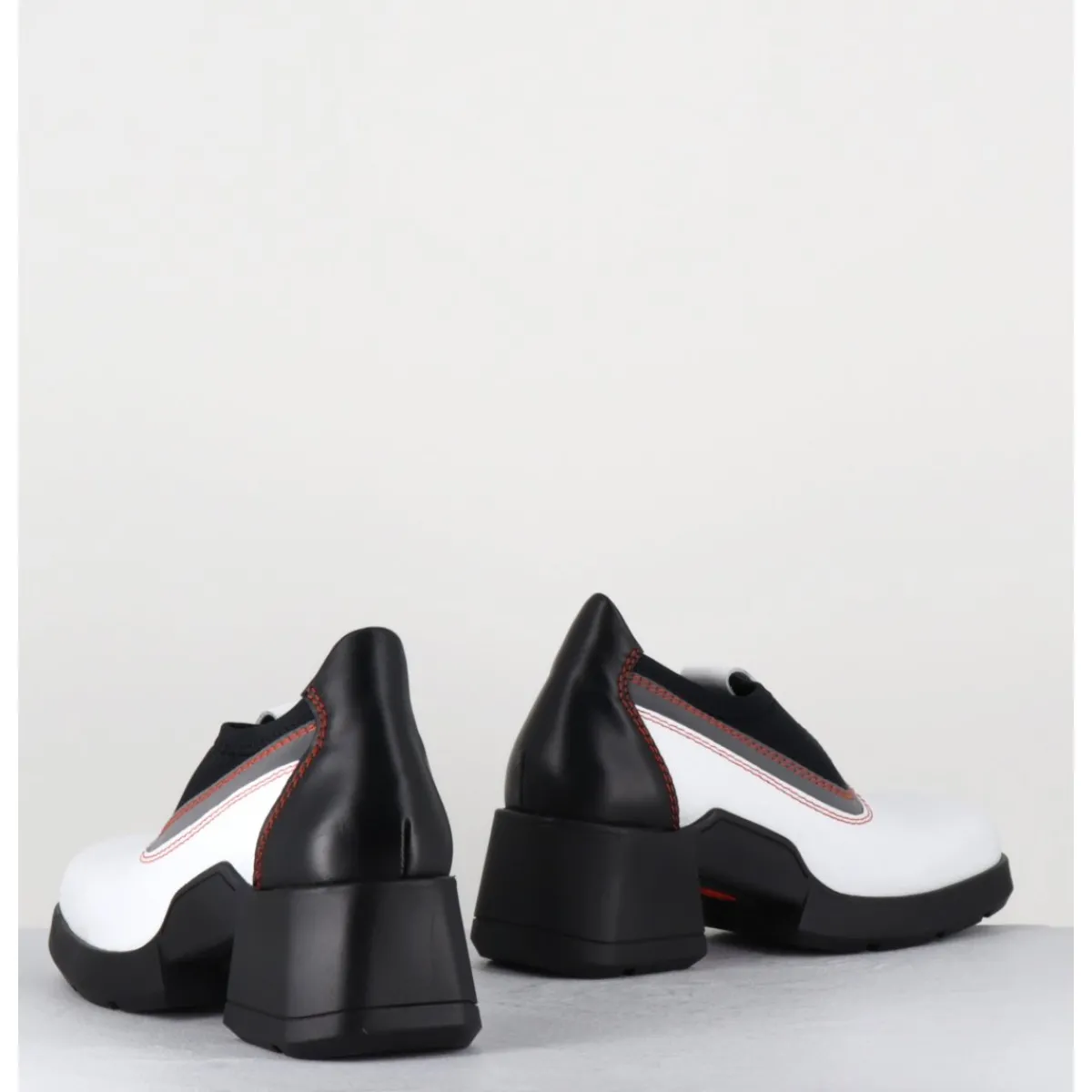 Boots | Chaussures^E8 BY MIISTA 90s futuristic shoes cuir & lycra - KUDA WHITE BOOTS BLANC