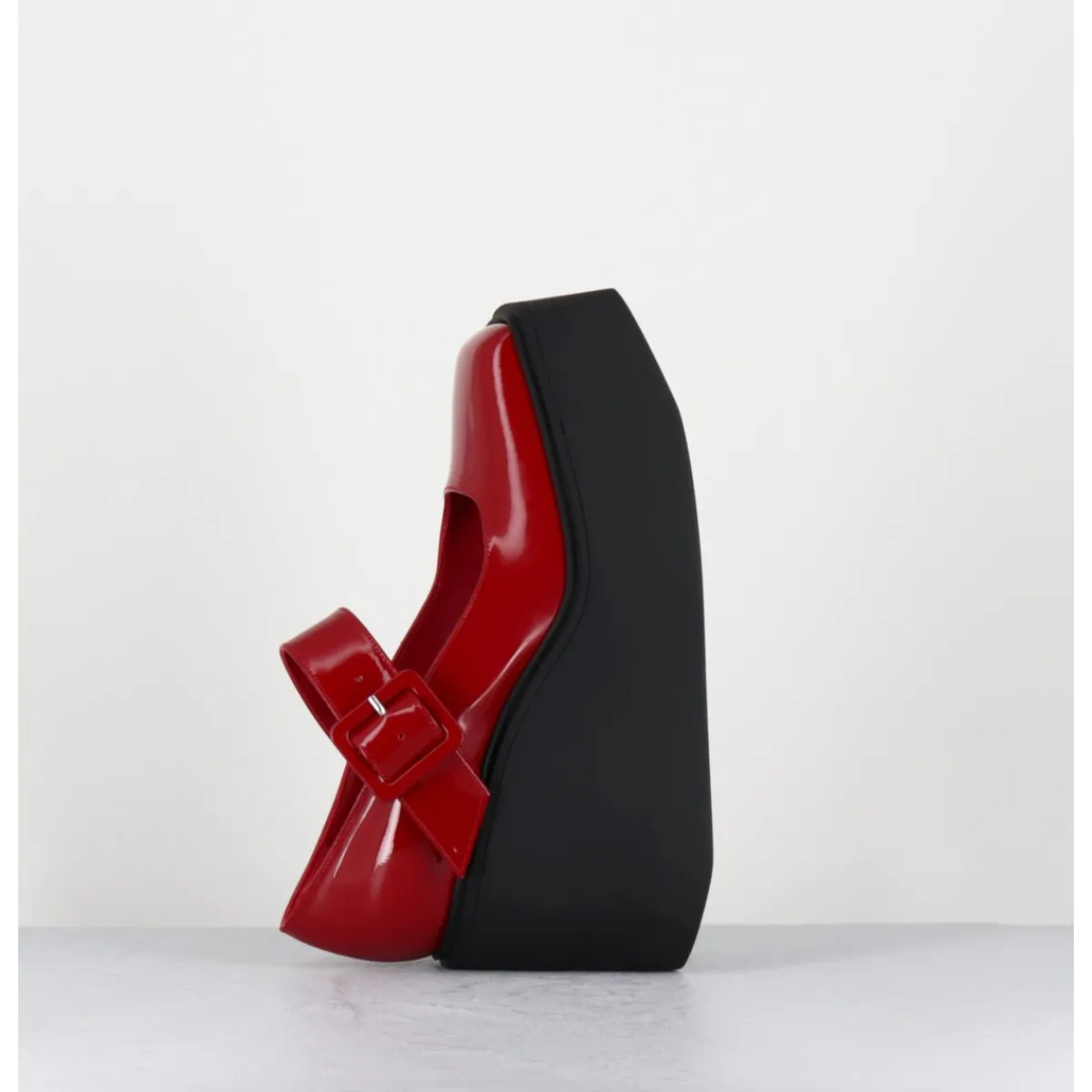 Chaussures | Plateformes^GARRICE LAB 90s Mary-Jane compensées en cuir vernis - YERI VERNICE ROSSO ROUGE