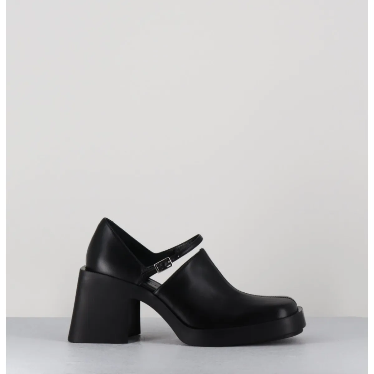 Chaussures^JUSTINE CLENQUET 90s Mary-Jane cuir souple - KIM BLACK NOIR