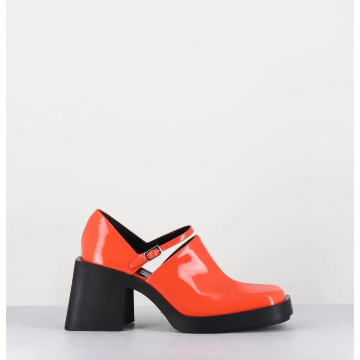Chaussures^JUSTINE CLENQUET 90s Mary-Jane en cuir vernis - KIM PATENT ORANGE