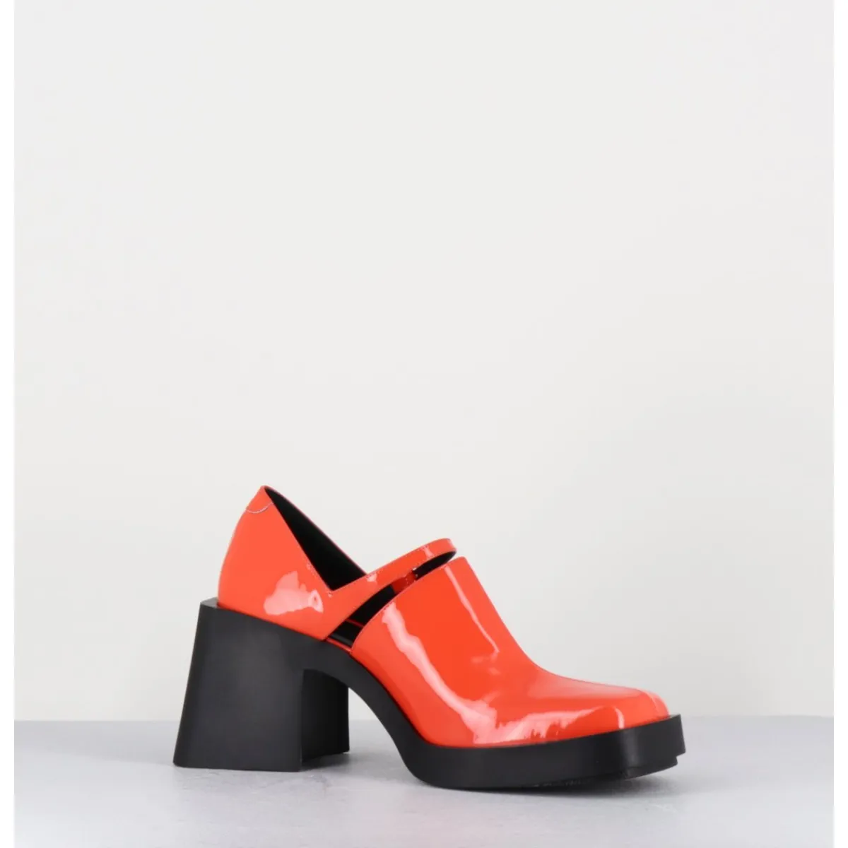 Chaussures^JUSTINE CLENQUET 90s Mary-Jane en cuir vernis - KIM PATENT ORANGE