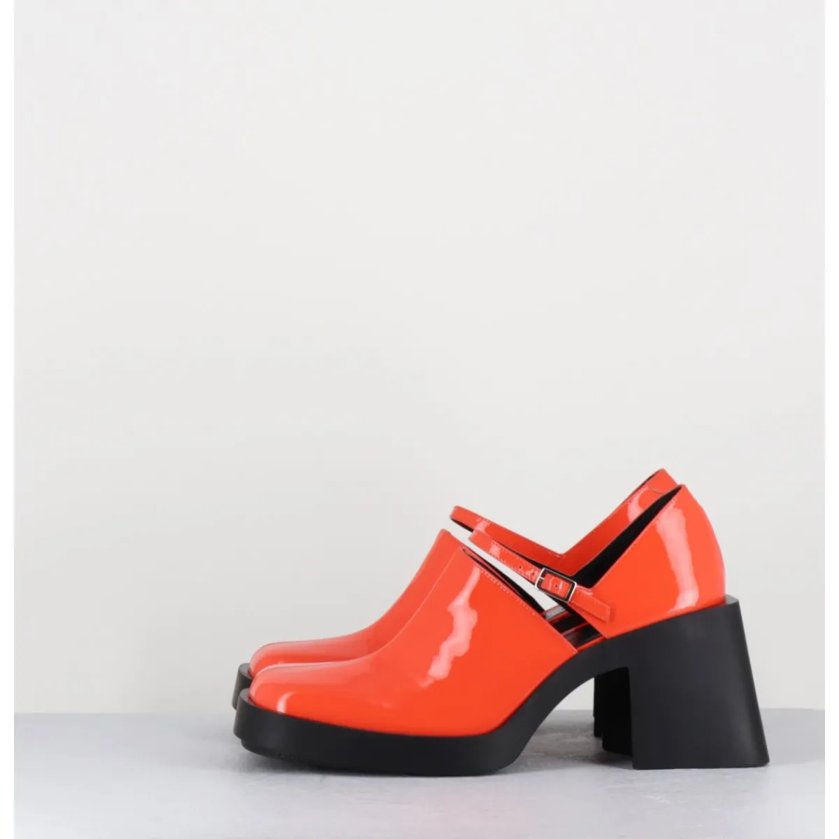 Chaussures^JUSTINE CLENQUET 90s Mary-Jane en cuir vernis - KIM PATENT ORANGE