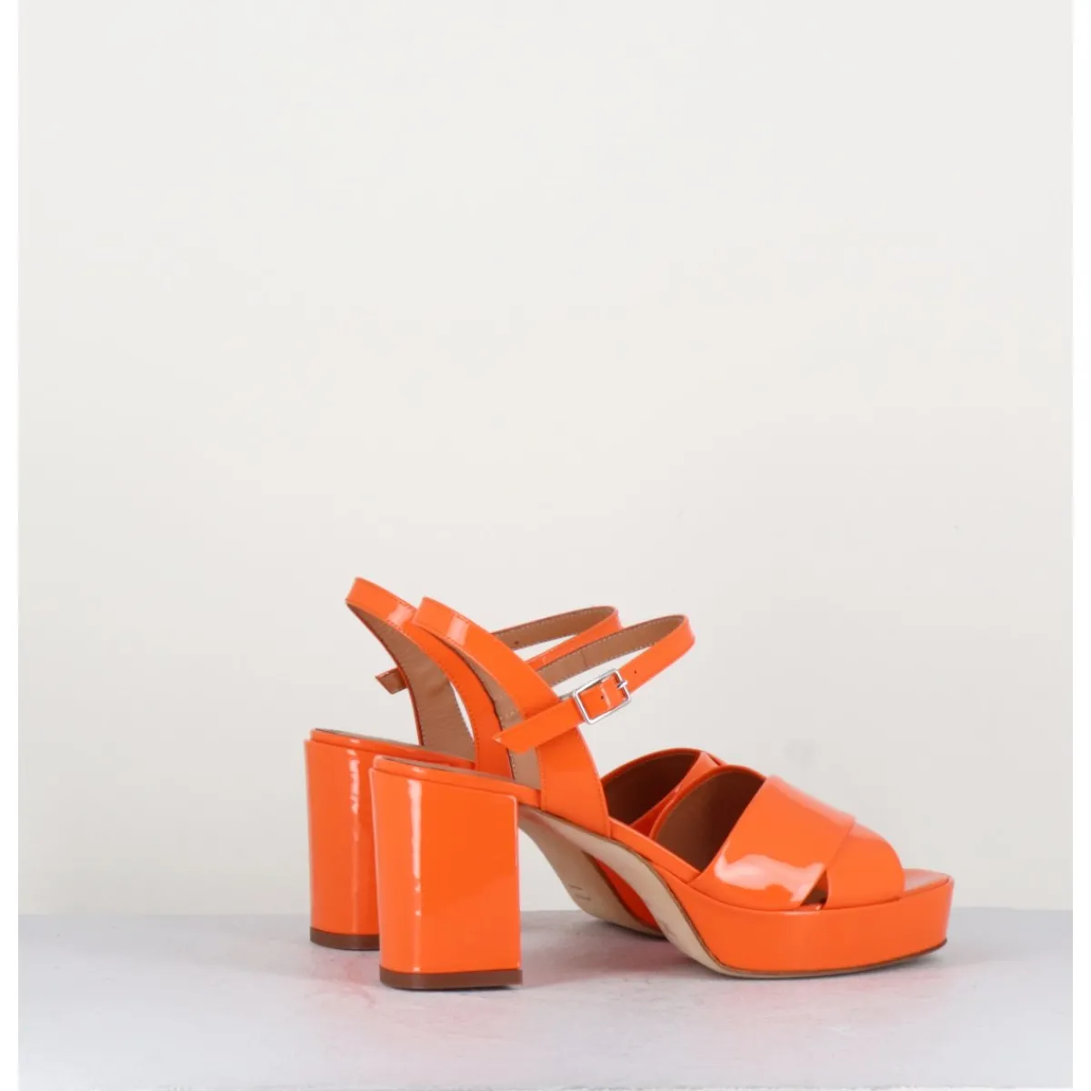 Plateformes^GARRICE LAB Sandales en cuir vernis - JULIA23 ARANCIO ORANGE