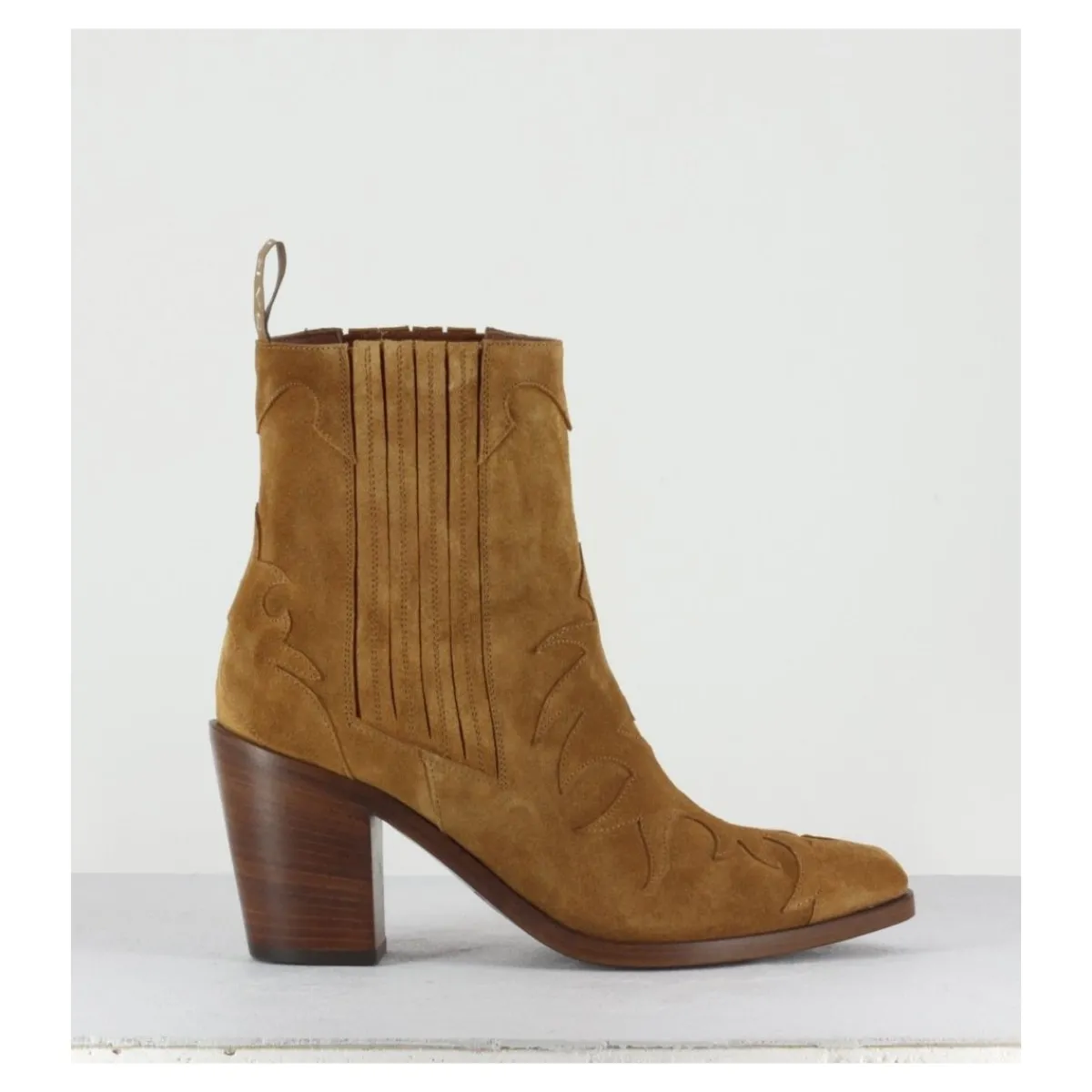 Boots | Santiags^SARTORE Santiag en daim - SR3265 CAMEL