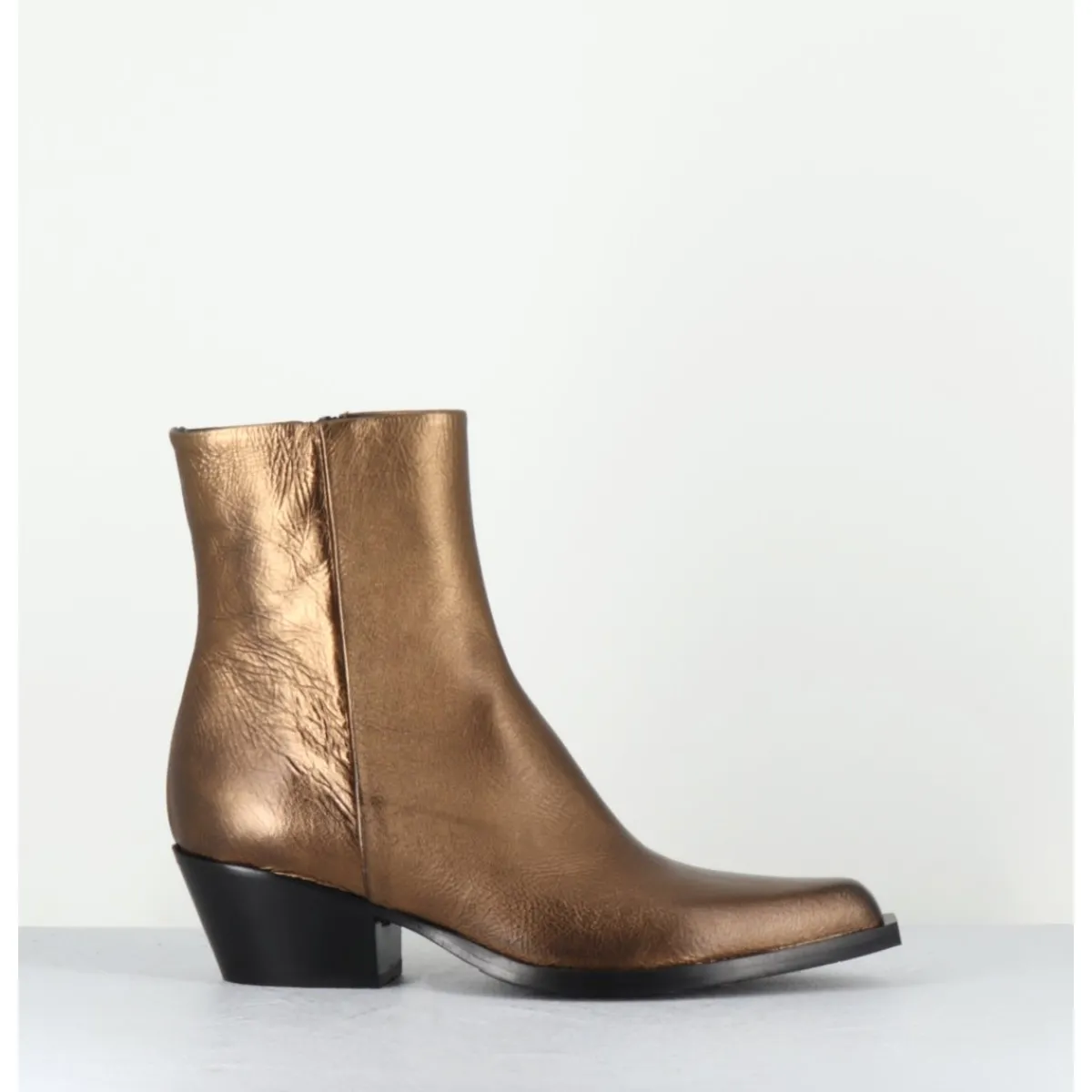 Boots | Santiags^GARRICE LAB Santiags en cuir métallisé - SEBER2 PEGASUS GOLD DORE