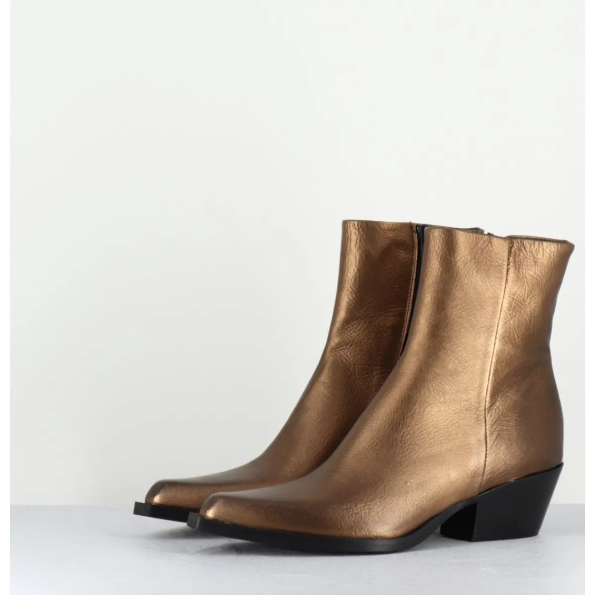 Boots | Santiags^GARRICE LAB Santiags en cuir métallisé - SEBER2 PEGASUS GOLD DORE