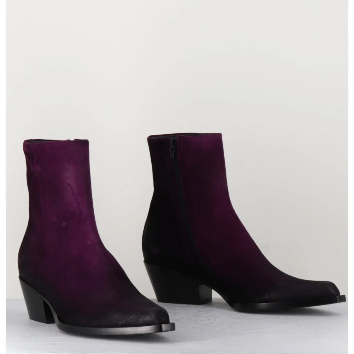 Boots | Santiags^GARRICE LAB Santiags en daim - SEBER CHELIN VIOLA VIOLET