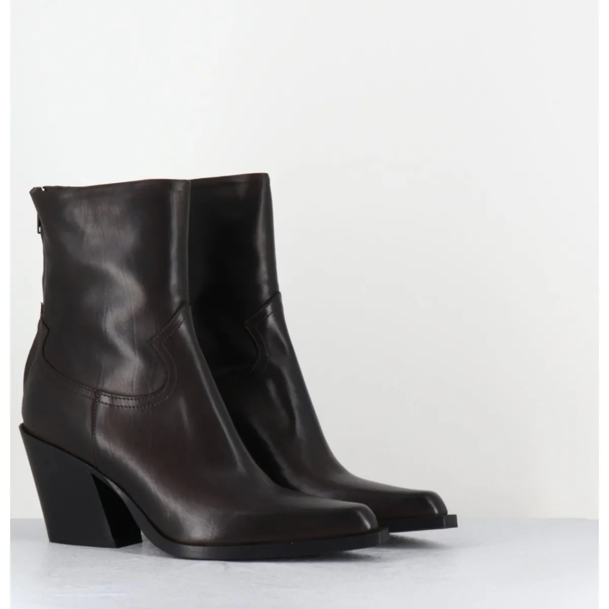Boots | Santiags^GARRICE LAB Santiags talon haut en cuir souple - DESA24 FULAR T MORO MARRON