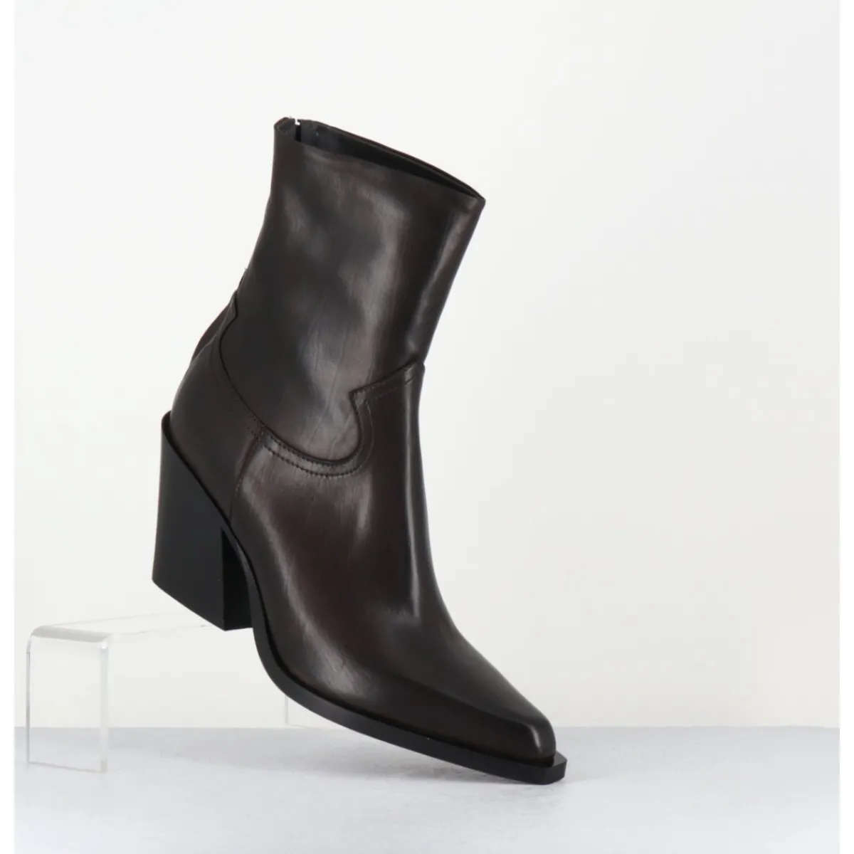 Boots | Santiags^GARRICE LAB Santiags talon haut en cuir souple - DESA24 FULAR T MORO MARRON
