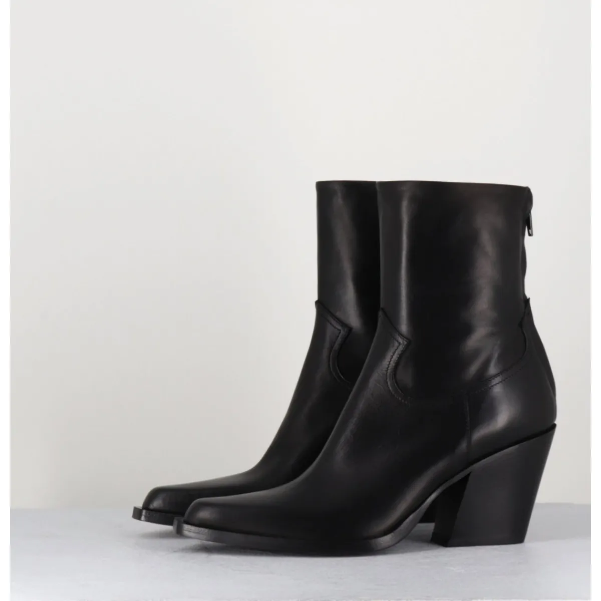 Boots | Santiags^GARRICE LAB Santiags talon haut en cuir souple - DESI24 FULAR NERO NOIR