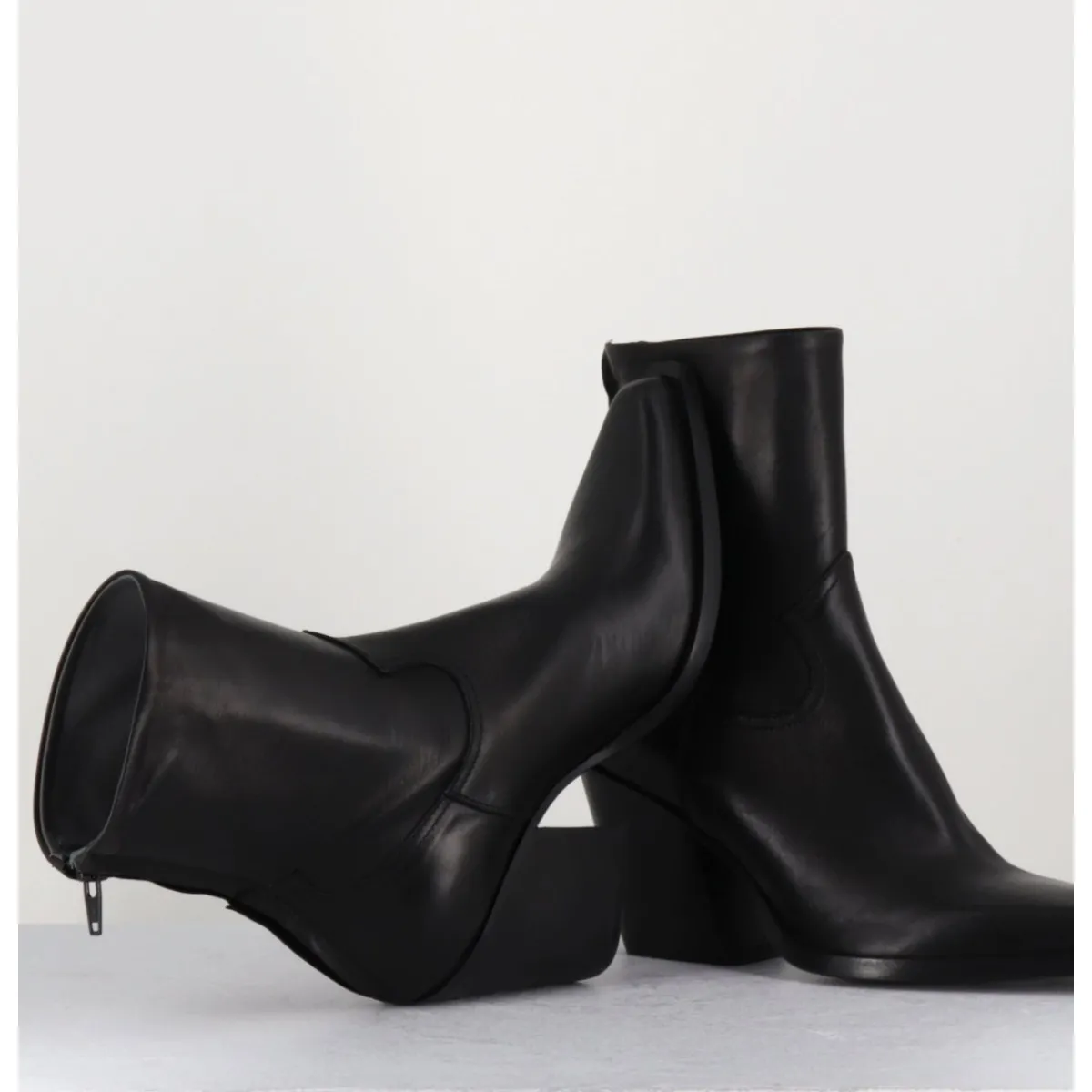 Boots | Santiags^GARRICE LAB Santiags talon haut en cuir souple - DESI24 FULAR NERO NOIR