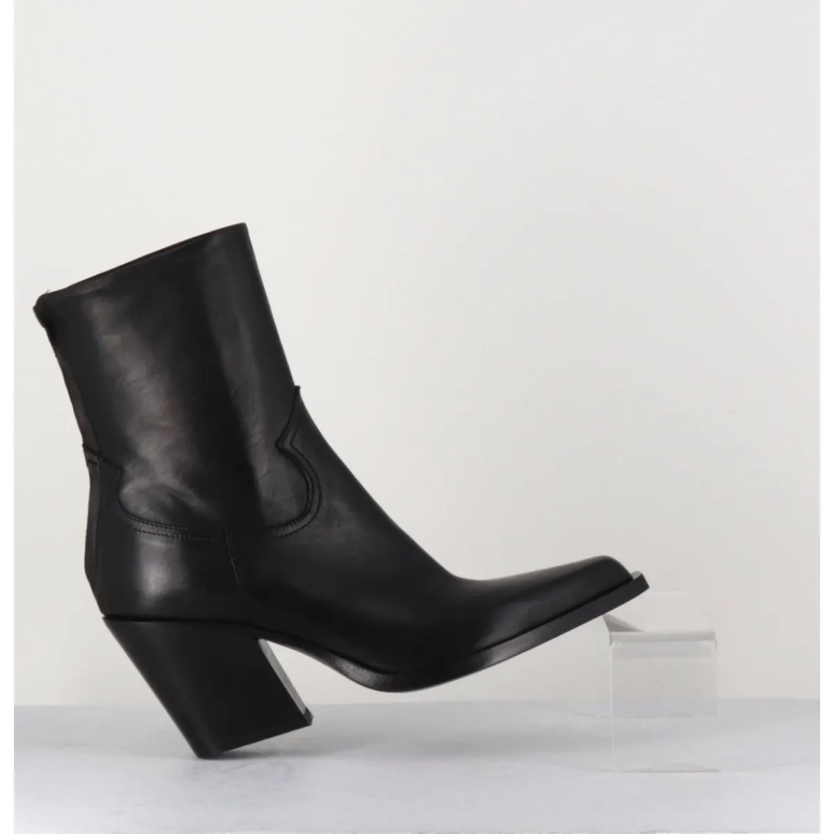 Boots | Santiags^GARRICE LAB Santiags talon haut en cuir souple - DESI24 FULAR NERO NOIR