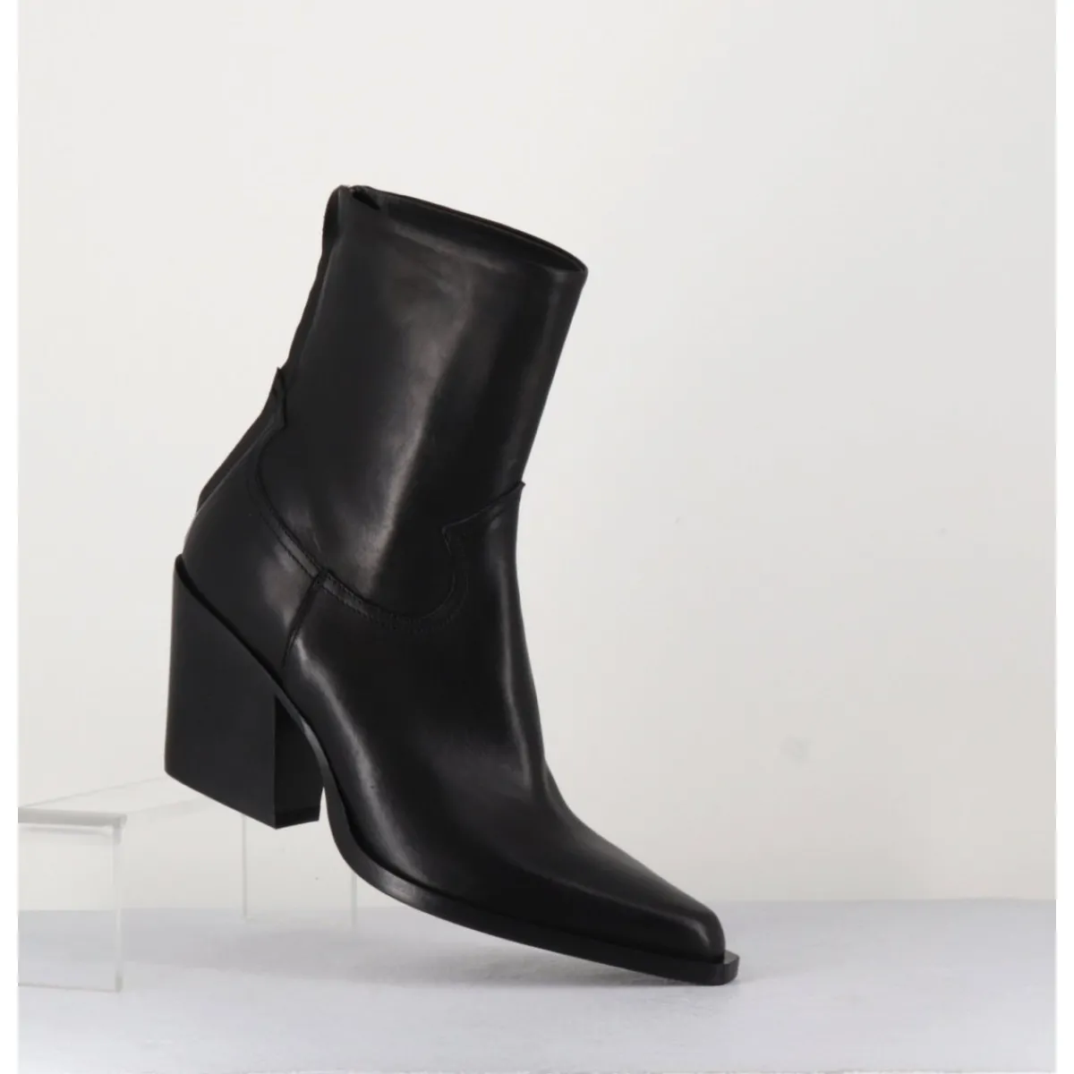 Boots | Santiags^GARRICE LAB Santiags talon haut en cuir souple - DESI24 FULAR NERO NOIR