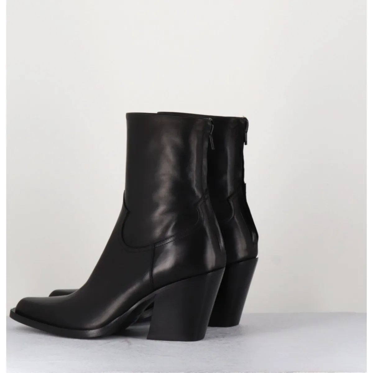Boots | Santiags^GARRICE LAB Santiags talon haut en cuir souple - DESI24 FULAR NERO NOIR