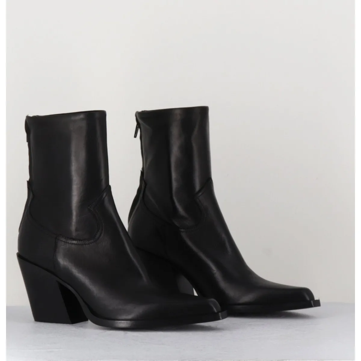 Boots | Santiags^GARRICE LAB Santiags talon haut en cuir souple - DESI24 FULAR NERO NOIR