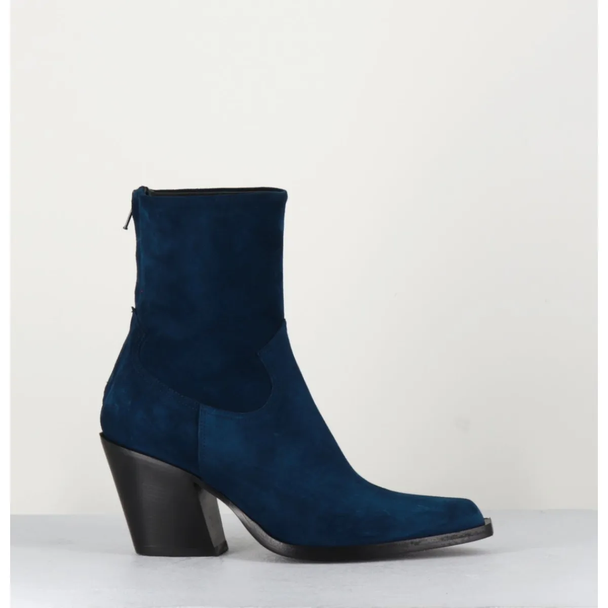 Boots | Santiags^GARRICE LAB Santiags talon haut en daim - DESI CHELIN BLU BLEU