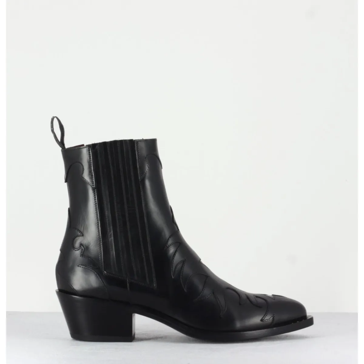 Boots | Santiags^SARTORE - Bottines santiags en cuir SR3422N NOIR