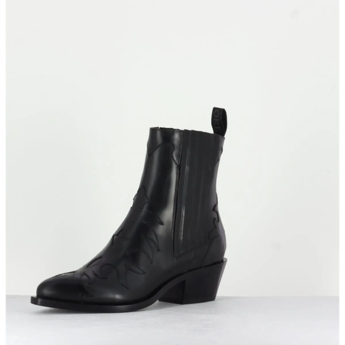 Boots | Santiags^SARTORE - Bottines santiags en cuir SR3422N NOIR