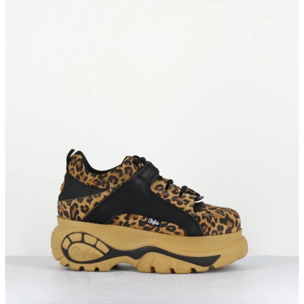 Sneakers^BUFFALO LONDON Sneakers cuir imprimé léopard à plateforme Buffalo Original - 1339 LEO BEIGE LEOPARD
