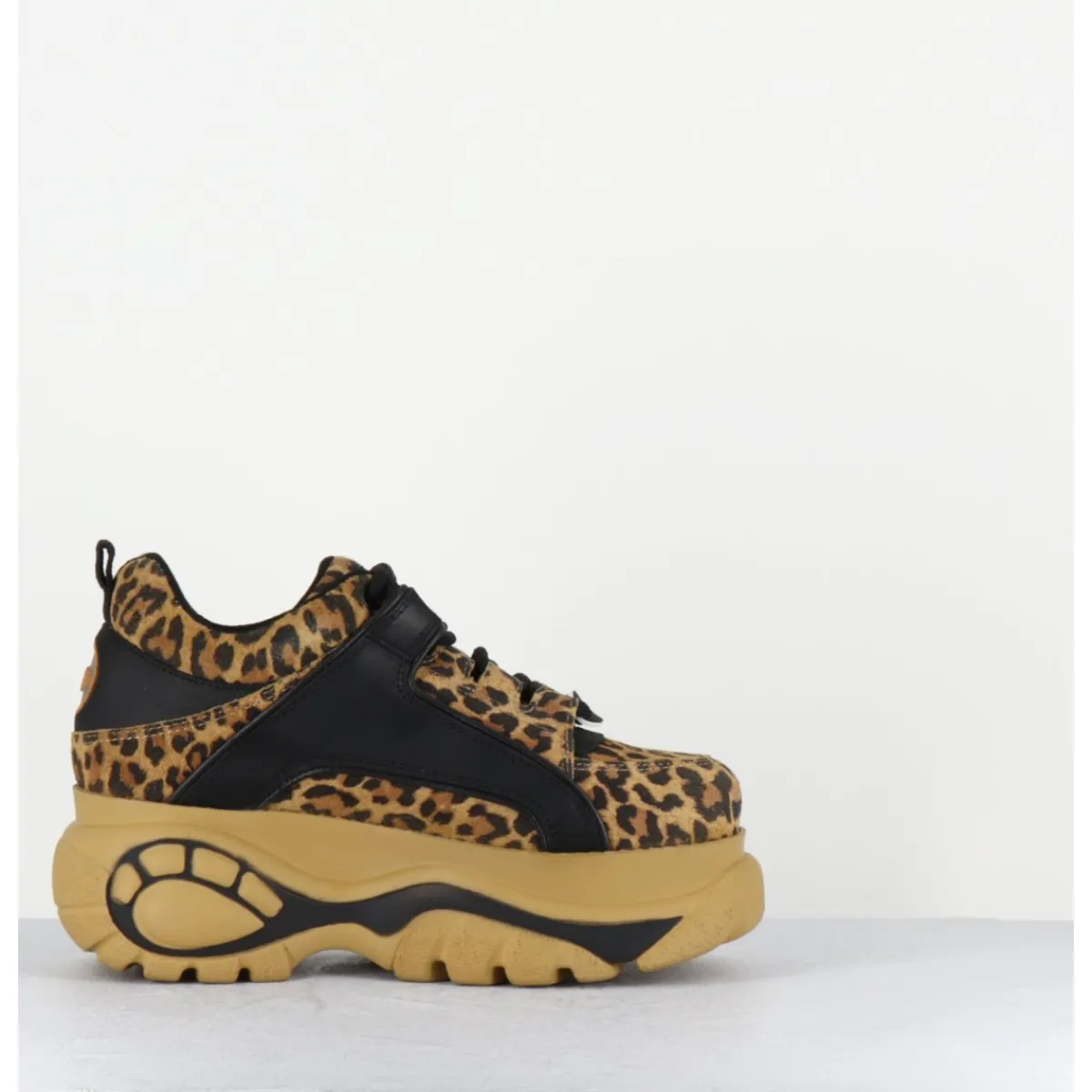 Sneakers^BUFFALO LONDON Sneakers cuir imprimé léopard à plateforme Buffalo Original - 1339 LEO BEIGE LEOPARD