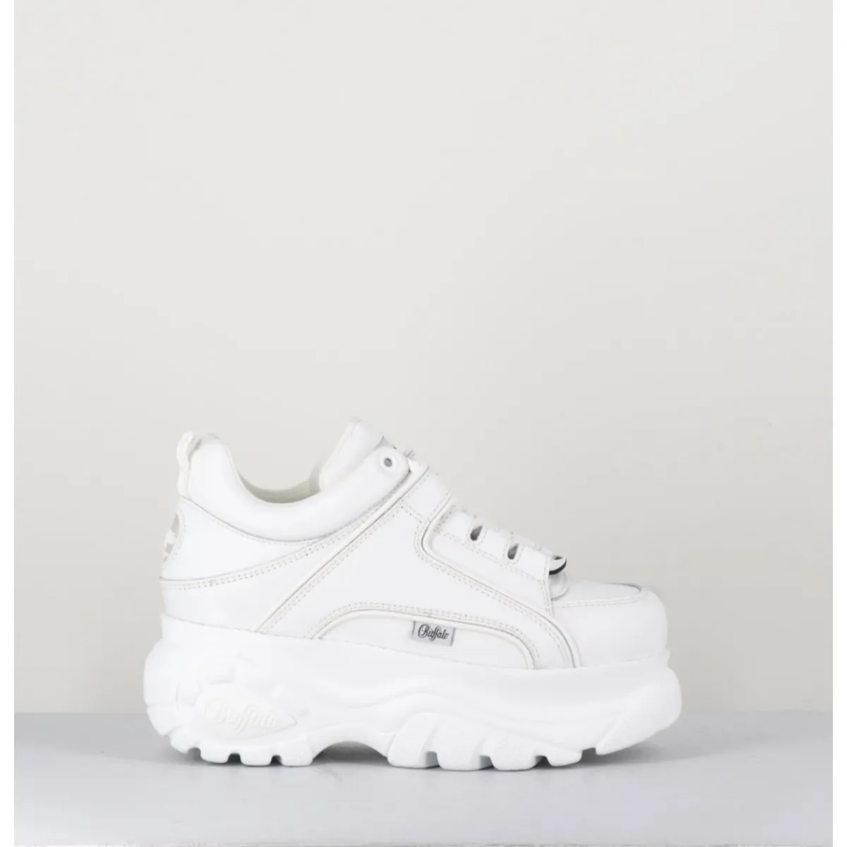 Sneakers^BUFFALO LONDON Sneakers en cuir lisse à plateforme Buffalo Original - 1339 WHITE BLANC